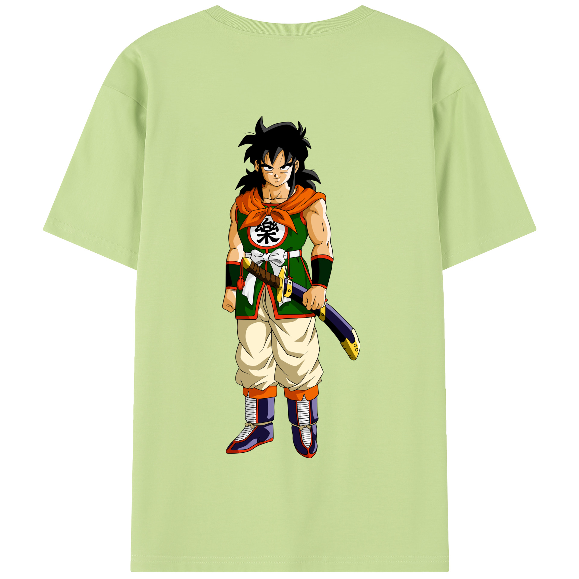 （画像用） ドラゴンボール ヤムチャ DRAGON BALL Yamcha 綿100％半袖Tシャツ（背面プリント）